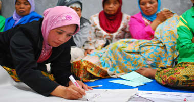 Disaster risk management community planning Indonesia